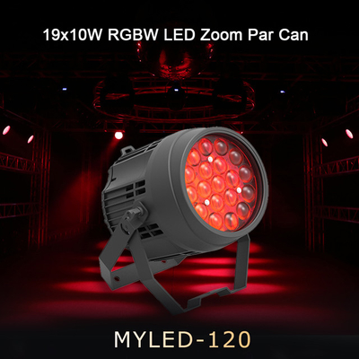 LED Par 19*10W RGBW 4in1 Ανεμπόδιστος DMX LED Par φωτισμός για πάρτι ή σκηνή νυχτερινό μπαρ