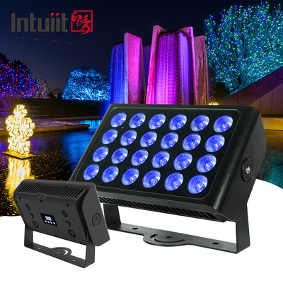 Ζεστή πώληση 24pcs 160w LED RGBW 4-in-1 City Color Light Wash Zoom για υπαίθριο νυχτερινό κλαμπ σκηνικό πάρτι γαμήλια συναυλία