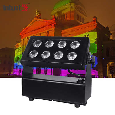 IP65 8x15w 4in1 LED χρώμα πόλης εξωτερικού πλυντηρίου μπαταρίας φωτισμός πλημμύρας για θεματικό πάρκο