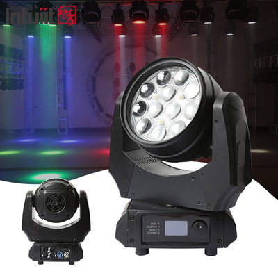LED 12x10W 4in1 RGBW πλυντήριο ζουμ κινούμενο κεφάλι φωτισμός σκηνής για DJ ντίσκο νυχτερινό κλαμπ γάμο εκκλησία θεατρικό πάρτι