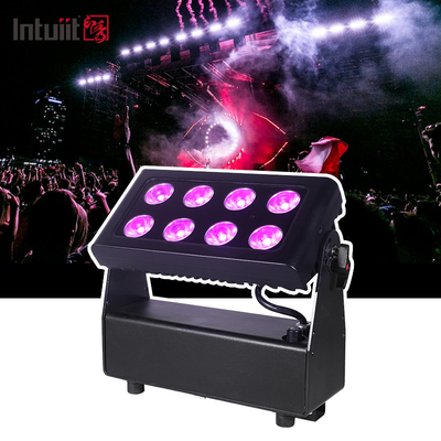 8X15W RGBW 4 σε 1 LED Uplights Ηλεκτρικά ρεύματα Ηλεκτρικά ρεύματα Ηλεκτρικά ρεύματα DJ Φώτα Απομακρυσμένο και DMX έλεγχο