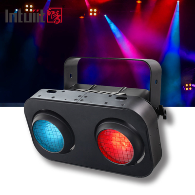 Φως ακροατηρίου σκηνής 2 μάτια RGBW 4in1 led cob blinders 200W για Disco Stage Lights