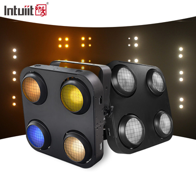 4X90W 4 Eye Led Cob Blinder Light Amber Warm White 2In1 Ip65 Πυρόστακτο φως σκηνής με LED