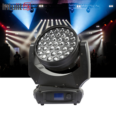 LED πλύση 37x10W Ζουμ φωτισμός σκηνής DMX ακτίνα πλύση κινούμενα φώτα κεφαλής