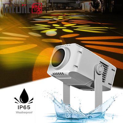 100W εξωτερική διαφήμιση LED Gobo λογότυπο προβολέα Φως περιστρεφόμενο Αδιάβροχο DMX512 Ελέγχου Αλουμινίου ακτίνα προβολέα IP65