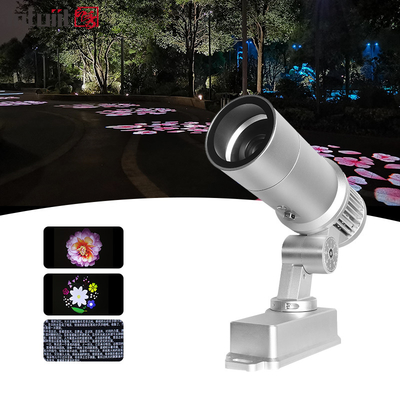 Εξωτερικό Αδιάβροχο Διαφημιστικό Φως Gobo Projector 60W Στροφή Τυπών LED Φως Gobo Logo