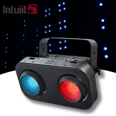 200W RGB Cob Stage LED Φωτιστικά για το κοινό Φως Ζεστό / δροσερό Λευκό Αλουμίνιο Σώμα 2 Μάτια Φώτα προβολής 200W Δύναμη