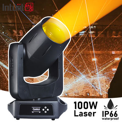 IP66 100W Laser Αδιάβροχο Φωτιστικό Κινούμενης Κεφαλής Εξωτερικού Χώρου για Σκηνή Συναυλιών