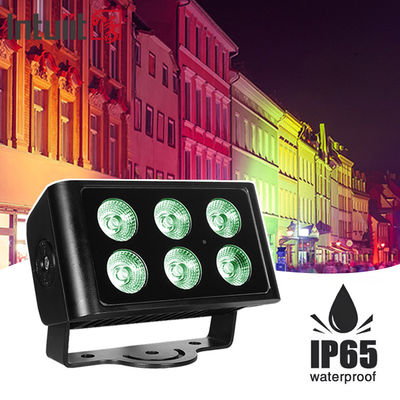 Αδιάβροχο IP65 Εξωτερικό Dmx 6X5W Rgbw Led Wash Πλημμύρα Πολεοδομικό Χρώμα Led Wall Washer