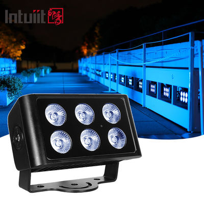 6x5W Αδιάβροχο Ip65 Square Rgbw LED εξωτερικό προβολέα εξωτερικού κήπου διακοσμητική κήπο τετραγωνικά LED προβολείς φωτιστικά