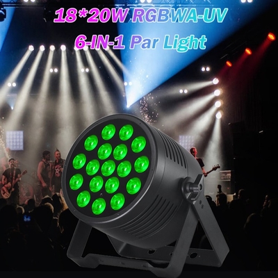 18x20 Αδιάβροχο DMX Led Par Can RGBWA UV για Υπαίθριο Θέατρο, Γάμο, Συναυλία, Εκδηλώσεις