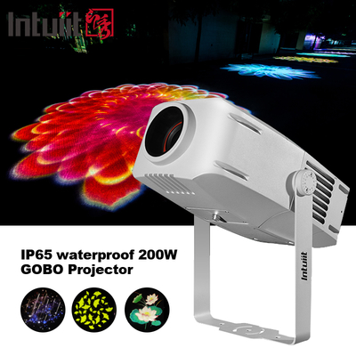 Εξωτερικό IP65 Αδιάβροχο Led 200W Φως Εφέ Gobo Πολυχρωματικό Λογικό Προβολέα Πάρκο Φώτα LED