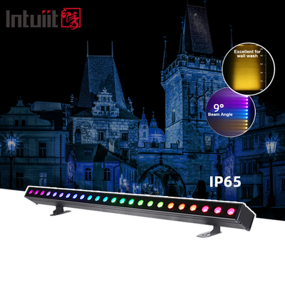 24x2W IP65 Αδιάβροχο Φωτιστικό Τοίχου LED Μπαταρίας RGBW 4 σε 1 Εξωτερικού Χώρου