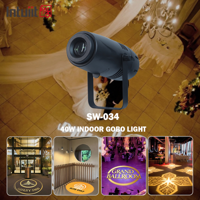 40w εσωτερική εμπορική διαφήμιση Gobo προβολέα λάμπα LED λογότυπο ορόφους προβολέα καλωσορίζουμε πηγή εργοστάσιο