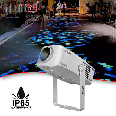 400W RGBW LED Προσαρμοσμένο Φωτιστικό Προβολής Λογοτύπου Gobo IP65 Αδιάβροχο Περιστρεφόμενο Φωτιστικό Προβολής Λογοτύπου Led για Εξωτερικούς Χώρους