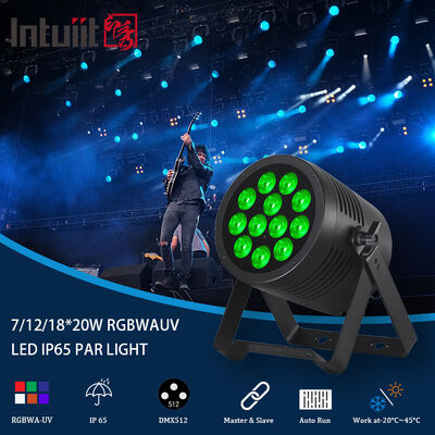 LED 7/12/18X20W Rgbwa Uv 6In1 Αδιάβροχο DMX 512 Led Par Light για εξωτερικά έργα