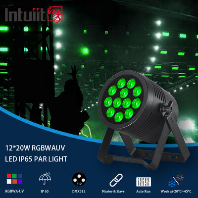 Εξωτερικό LED Par IP65 Αδιάβροχο Led Par 12x20w RGBWA UV 6IN1 DMX Led Par Light