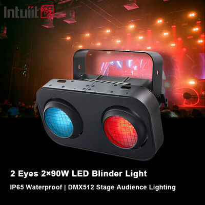 LED Outdoor 200W Warm White+ Amber 2 Eyes Dmx512 Control for Club Wedding Show Cob Audience Blinder Light