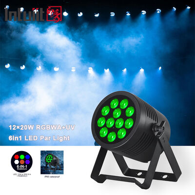 LED 12*20W RGBWA UV LED Par Washer Light DMX512 Ελεγχόμενα φώτα σκηνής για εκδήλωση T Show Theme Park Concert Performance