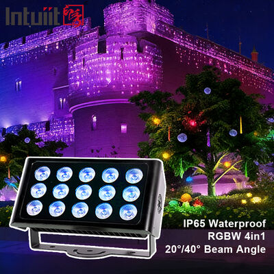 Επαγγελματικό IP65 Αδιάβροχο LED Φωτιστικό Πλημμύρας 15x5W RGBW 4 σε 1 Εξωτερικό Οριζόντιο Φωτιστικό Αλουμινίου Αρχιτεκτονικό Πλυντήριο