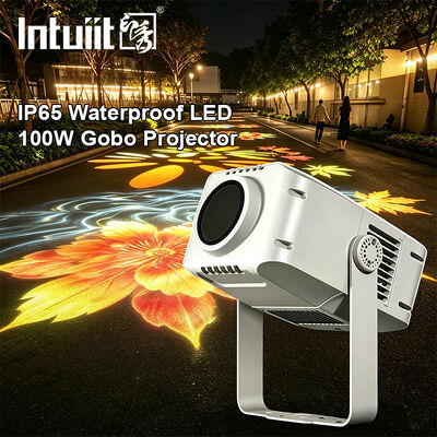 Φως προβολής 100W Logo Gobo Projector Light IP65 εξωτερική προβολή DMX512 Custom Pattern για διαφήμιση, κτίριο & εκδηλώσεις