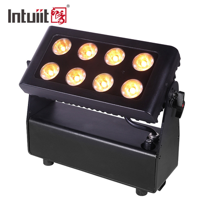 Με μπαταρίες οδηγημένα σκηνικά φω'τα 72W Rgbw+UV 4 ABS σε 1 ασύρματο οδηγημένο Uplight