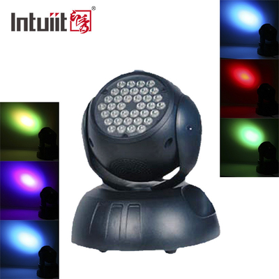 DMX512 επίδραση ελαφρύ 36x3W RGB 4 των σκηνικών οδηγήσεων σε 1 κινούμενο επικεφαλής πλύσιμο ζουμ